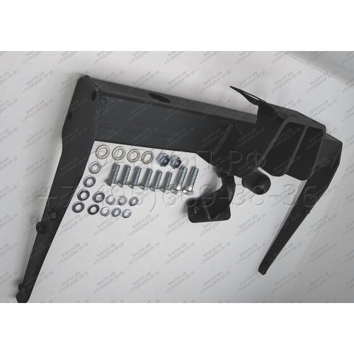 2182-F ORIS Фаркоп на Volkswagen Transporter T5 фургон 2003-2015, T6 2015-2024, Volswagen Caravelle T5 2003-2015, T6 2015-2024, Volswagen Multivan T5 2003-2015, T6 2015-2024 без выреза в бампере. Не рекомендуем к установке на авто с парктроником. Тип шара