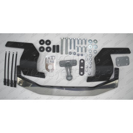 3018-FL ORIS Тюнинговый фаркоп с металлической накладкой на Toyota Land Cruiser 200 2007-2021 (включая Executive, Excalibur, TRD), Lexus LX 2007-2021. Без выреза в бампере. Тип шара: 