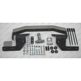 3018-FL ORIS Тюнинговый фаркоп с металлической накладкой на Toyota Land Cruiser 200 2007-2021 (включая Executive, Excalibur, TRD), Lexus LX 2007-2021. Без выреза в бампере. Тип шара: 