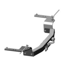 3018-FL ORIS Тюнинговый фаркоп с металлической накладкой на Toyota Land Cruiser 200 2007-2021 (включая Executive, Excalibur, TRD), Lexus LX 2007-2021. Без выреза в бампере. Тип шара: 
