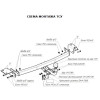 3035-AN ORIS Фаркоп на Toyota Corolla седан 2003-2007. Необходима подрезка бампера. Тип шара: A. Нагрузки: 1300/75 кг, масса фаркопа 12,8 кг (без электрики в комплекте)