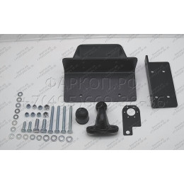 3065-F ORIS Фаркоп на Toyota Hilux (с отбойным брусом) 2008-2015 без выреза в бампере. Тип шара: F. Нагрузки: 1500/75 кг, масса фаркопа 14 кг (без электрики в компле