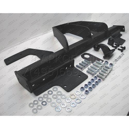 3093-F ORIS Фаркоп на Sollers ST8 2024-, Sollers ST6 2023-, JAC T8 Pro 2023-, Toyota Hilux (без отбойного бруса) 2015-, JAC T6 2019-, JAC T8 2019- без снятия и подрезки бампера. Тип шара: F. Нагрузки: 2950/120 кг, масса фаркопа 27,1 кг (без электрики в ко