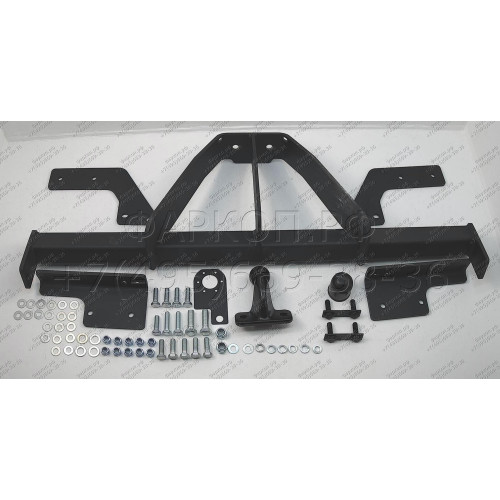 3093-F ORIS Фаркоп на Sollers ST8 2024-, Sollers ST6 2023-, JAC T8 Pro 2023-, Toyota Hilux (без отбойного бруса) 2015-, JAC T6 2019-, JAC T8 2019- без снятия и подрезки бампера. Тип шара: F. Нагрузки: 2950/120 кг, масса фаркопа 27,1 кг (без электрики в ко