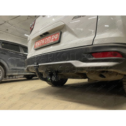 338130600001 WESTFALIA Фаркоп на Honda CR-V 2017-2022. Невидимый вырез в бампере. Тип шара: A. Нагрузки 2000/120 кг, масса фаркопа 26 кг