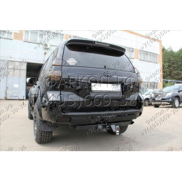 FA 0602-E Бизон Фаркоп на Toyota Land Cruiser Prado 150 2009-2023, Toyota Land Cruiser Prado 120 2002-2010 без подрезки бампера. Тип шара: E (легкосъемный шар под квадрат). Нагрузки: 3