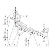 4166-A ORIS Фаркоп на Mitsubishi Pajero Sport 2 2008-2016, Mitsubishi Pajero Sport 3 2016-2021 без выреза в бампере. Тип шара: A. Нагрузки: 2500/100 кг, масса фаркопа 20,5 кг (без электрики в комплекте)