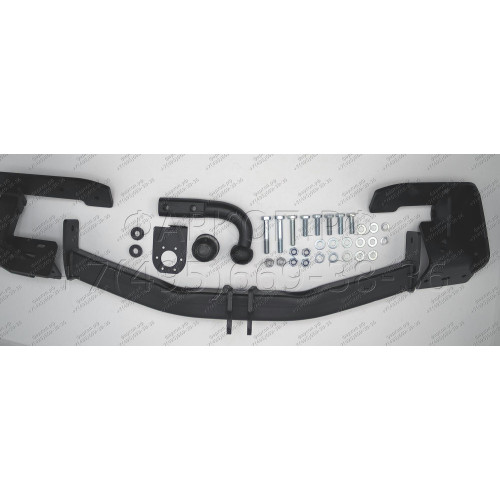 4166-A ORIS Фаркоп на Mitsubishi Pajero Sport 2 2008-2016, Mitsubishi Pajero Sport 3 2016-2021 без выреза в бампере. Тип шара: A. Нагрузки: 2500/100 кг, масса фаркопа 20,5 кг (без электрики в комплекте)