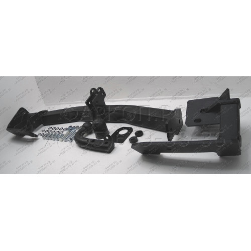 4166-A ORIS Фаркоп на Mitsubishi Pajero Sport 2 2008-2016, Mitsubishi Pajero Sport 3 2016-2021 без выреза в бампере. Тип шара: A. Нагрузки: 2500/100 кг, масса фаркопа 20,5 кг (без электрики в комплекте)