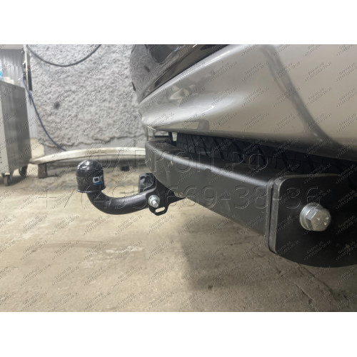 4166-A ORIS Фаркоп на Mitsubishi Pajero Sport 2 2008-2016, Mitsubishi Pajero Sport 3 2016-2021 без выреза в бампере. Тип шара: A. Нагрузки: 2500/100 кг, масса фаркопа 20,5 кг (без электрики в комплекте)