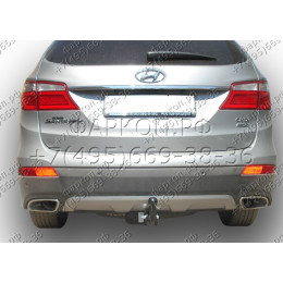 H224-A Лидер-плюс ТСУ для Hyundai Santa Fe 2012-2018, Hyundai Grand Santa Fe 2014-2018, Kia Sorento 4 XM FL 2012-2020, кроме Prime. Требуется подрезка бампера. Нагрузки: 1300/75 кг, масса фарк