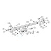 4757-A ORIS Фаркоп на BMW X1 F48 2015-2022, BMW 2-Series Active Tourer F45 2014-2021, BMW 2-Series Gran Tourer F46 2015-2021 без выреза в бампере. Тип шара: A. Нагрузки: 2000/80 кг, масса фаркопа 18,5 кг (без электрики в комплекте)