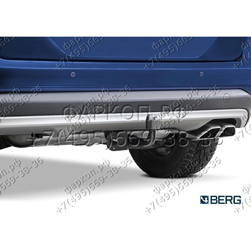 F.2811.001 BERG Фаркоп на Hyundai Tucson 2018-2021, Kia Sportage 2015-2018, 2018-2022 без подрезки бампера. Тип шара: A. Нагрузки: 1550/75 кг, масса фаркопа 15 кг (без электрики в комплекте)