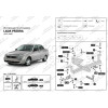 F.6018.001 BERG Фаркоп на Lada Priora 2007-2018, Lada 2110/2111/2112 1995-2007 без снятия и подрезки бампера. Тип шара: A. Нагрузки: 900/75 кг, масса фаркопа 12 кг (без электрики в комплекте)