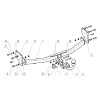 6759-A ORIS Фаркоп на Hyundai Solaris II седан 2017-2020, Kia Rio IV седан дорестайл 2017-2020. Необходима подрезка бампера. Тип шара: A. Нагрузки: 1250/60 кг, масса фаркопа 18,5 кг (без электрики в комплекте)