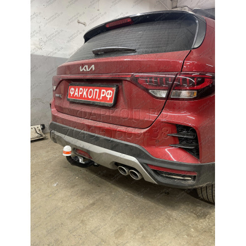 7334 Трейлер Фаркоп для Kia Rio X-line 2017-2020, Kia Rio X 2020-2022, Solaris KRX 2024- без снятия и подрезки бампера. Тип шара: A. Нагрузки: 1100/50 кг, масса фаркопа 20 кг (без электрики в комплекте)