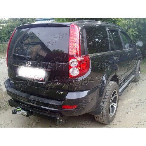 G102-F Лидер-плюс ТСУ для Great Wall Hover H5 2011-2016, Haval H5 2020-2021 без снятия и выреза бампера. Тип шара: F. Нагрузки: 1500/50 кг, масса фаркопа 25,46 кг (без электрики в комплекте)