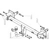91207-A MOTODOR Фаркоп с оцинкованным шаром на Mercedes GLE-Class w167 2019-, Mercedes GLS-Class x167 2019-. Невидимый вырез в бампере. Тип шара: A. Нагрузки 2000/100 кг, масса фаркопа 24,4 кг (без электрики в комплекте)