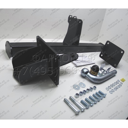 91207-A MOTODOR Фаркоп с оцинкованным шаром на Mercedes GLE-Class w167 2019-, Mercedes GLS-Class x167 2019-. Невидимый вырез в бампере. Тип шара: A. Нагрузки 2000/100 кг, масса фаркопа 24,4 кг (без электрики в комплекте)