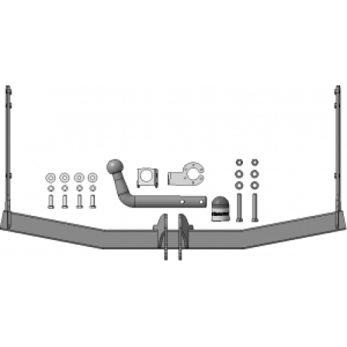 92304-A MOTODOR Фаркоп с оцинкованным шаром на Skoda Octavia II лифтбек/универсал 2004-2013, Skoda Octavia III лифтбек/универсал 2013-2020, Skoda Octavia IV A8 лифтбек/универсал 2020-. Необходима подрезка бампера. Тип шара: A. Нагрузки: 1300/75 кг, масса 