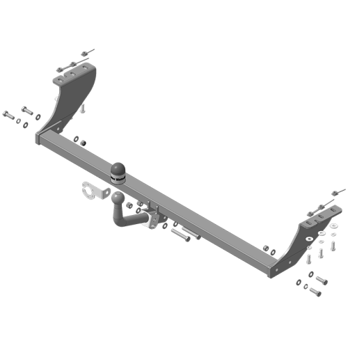 92520-A MOTODOR Фаркоп с оцинкованным шаром на Toyota Voxy 2014-2021, Toyota Noah 2014-2021, Toyota Esquire 2014-2022 без подрезки бампера. Тип шара: A. Нагрузки 1500/75 кг, масса фаркопа 18 кг (без электрики в комплекте)