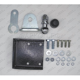 92709-FE MOTODOR Фаркоп с оцинкованным шаром на Volkswagen Amarok 2010-2022 без выреза в бампере. Тип шара: FE. Нагрузки: 2000/100 кг, масса фаркопа 6 кг (без электрики 