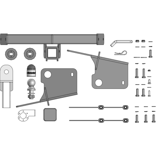 99018-E MOTODOR Фаркоп с оцинкованным шаром на Jetour X90 Plus 2021-. Невидимый вырез в бампере. Тип шара: E. Нагрузки 1200/75 кг, масса фаркопа 21,9 кг (без электрики в комплекте)
