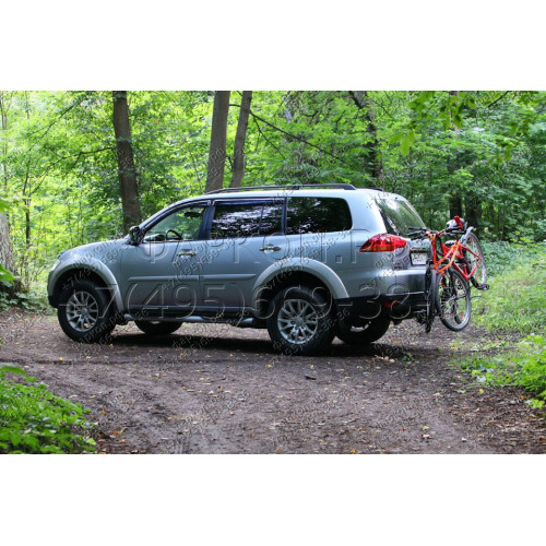 4166-A ORIS Фаркоп на Mitsubishi Pajero Sport 2 2008-2016, Mitsubishi Pajero Sport 3 2016-2021 без выреза в бампере. Тип шара: A. Нагрузки: 2500/100 кг, масса фаркопа 20,5 кг (без электрики в комплекте)
