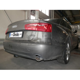 A049C GALIA Полностью оцинкованный фаркоп на Audi A6 седан/универсал 2011-2018, Audi A6 Allroad 2012-2019, Audi A7 Sportback 2011-2017. Подрозетник убирается за бампер. Тип шара