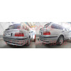 B009C GALIA Полностью оцинкованный фаркоп на BMW 3-Series E46 седан/универсал/купе 1998-2005. Подрозетник убирается за бампер. Тип шара: C (горизонтальный съемный). Невидимый вырез бампера. Нагрузки: 1800/75 кг, масса фаркопа 17,07 кг