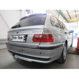 B009C GALIA Полностью оцинкованный фаркоп на BMW 3-Series E46 седан/универсал/купе 1998-2005. Подрозетник убирается за бампер. Тип шара: C (горизонтальный съ