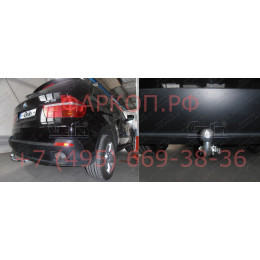 B017A GALIA Полностью оцинкованный фаркоп на BMW X5 E70 2007-2013, X5 F15 2013-2018, BMW X6 F16 2014-2019, кроме моделей с M-пакетом. Подрозетник убирается за бампер. Тип ша