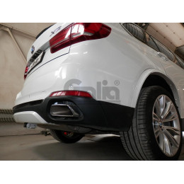 B017A GALIA Полностью оцинкованный фаркоп на BMW X5 E70 2007-2013, X5 F15 2013-2018, BMW X6 F16 2014-2019, кроме моделей с M-пакетом. Подрозетник убирается за бампер. Тип ша