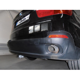 B017A GALIA Полностью оцинкованный фаркоп на BMW X5 E70 2007-2013, X5 F15 2013-2018, BMW X6 F16 2014-2019, кроме моделей с M-пакетом. Подрозетник убирается за бампер. Тип ша