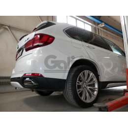 B017A GALIA Полностью оцинкованный фаркоп на BMW X5 E70 2007-2013, X5 F15 2013-2018, BMW X6 F16 2014-2019, кроме моделей с M-пакетом. Подрозетник убирается за бампер. Тип ша