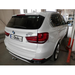B017A GALIA Полностью оцинкованный фаркоп на BMW X5 E70 2007-2013, X5 F15 2013-2018, BMW X6 F16 2014-2019, кроме моделей с M-пакетом. Подрозетник убирается за бампер. Тип ша