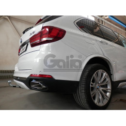B017A GALIA Полностью оцинкованный фаркоп на BMW X5 E70 2007-2013, X5 F15 2013-2018, BMW X6 F16 2014-2019, кроме моделей с M-пакетом. Подрозетник убирается за бампер. Тип ша