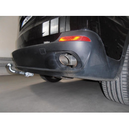 B017A GALIA Полностью оцинкованный фаркоп на BMW X5 E70 2007-2013, X5 F15 2013-2018, BMW X6 F16 2014-2019, кроме моделей с M-пакетом. Подрозетник убирается за бампер. Тип ша