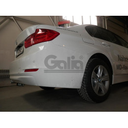 B021A GALIA Полностью оцинкованный фаркоп на BMW 3-Series седан/универсал 2011-2018, BMW 1-Series 2011-2019. Подрозетник убирается за бампер. Невидимый вырез бампер