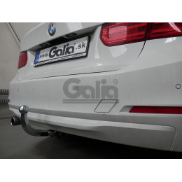 B021A GALIA Полностью оцинкованный фаркоп на BMW 3-Series седан/универсал 2011-2018, BMW 1-Series 2011-2019. Подрозетник убирается за бампер. Невидимый вырез бампер