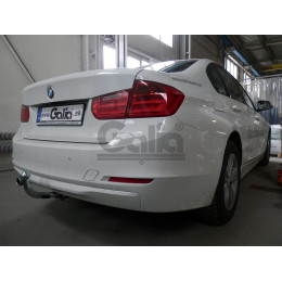 B021A GALIA Полностью оцинкованный фаркоп на BMW 3-Series седан/универсал 2011-2018, BMW 1-Series 2011-2019. Подрозетник убирается за бампер. Невидимый вырез бампер
