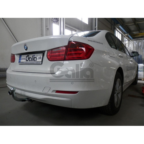 B021A GALIA Полностью оцинкованный фаркоп на BMW 3-Series седан/универсал 2011-2018, BMW 1-Series 2011-2019. Подрозетник убирается за бампер. Невидимый вырез бампера. Тип шара: A. Нагрузки: 1900/75 кг, масса фаркопа 12,82 кг