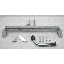 B021A GALIA Полностью оцинкованный фаркоп на BMW 3-Series седан/универсал 2011-2018, BMW 1-Series 2011-2019. Подрозетник убирается за бампер. Невидимый вырез бампер