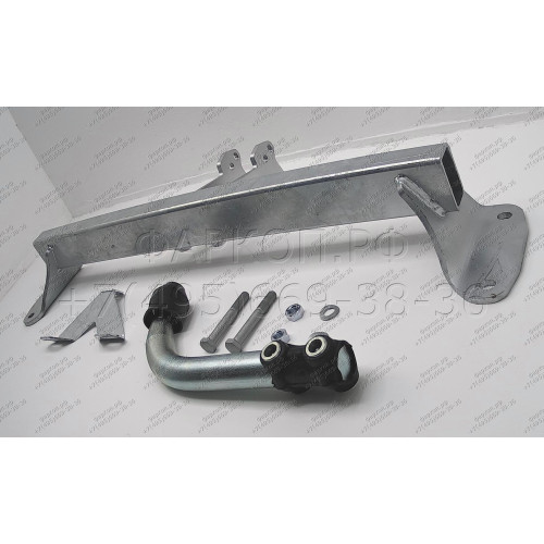 B021A GALIA Полностью оцинкованный фаркоп на BMW 3-Series седан/универсал 2011-2018, BMW 1-Series 2011-2019. Подрозетник убирается за бампер. Невидимый вырез бампера. Тип шара: A. Нагрузки: 1900/75 кг, масса фаркопа 12,82 кг