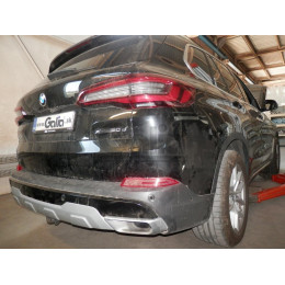 B026V GALIA Полностью оцинкованный фаркоп на BMW X5 G05 2018-, BMW X7 G07 2019-, BMW X6 G06 2019-. Подрозетник убирается за бампер. Тип шара: AV (вертикальное быстросъем