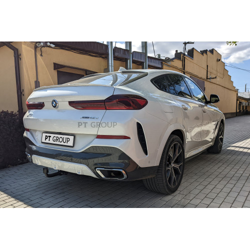 BXS-19-991422.00 PT GROUP Фаркоп на BMW X5 G05 (кроме Long) 2018-, BMW X7 G07 2019-, BMW X6 G06 2019-. Необходима подрезка бампера. Тип шара: AV (вертикально-съемный с ключом). Нагрузки: 2000/120 кг, масса фаркопа 18,5 кг (без электрики в комплекте)