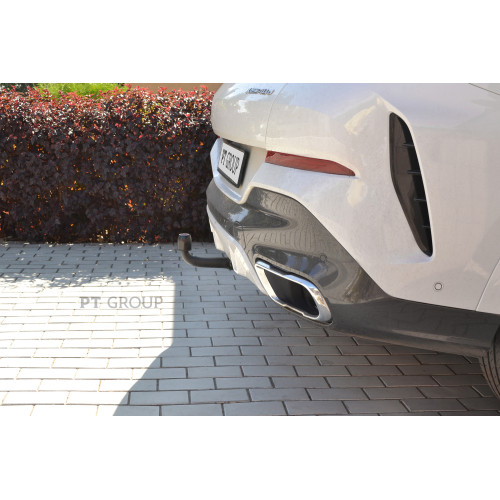 BXS-19-991422.00 PT GROUP Фаркоп на BMW X5 G05 (кроме Long) 2018-, BMW X7 G07 2019-, BMW X6 G06 2019-. Необходима подрезка бампера. Тип шара: AV (вертикально-съемный с ключом). Нагрузки: 2000/120 кг, масса фаркопа 18,5 кг (без электрики в комплекте)