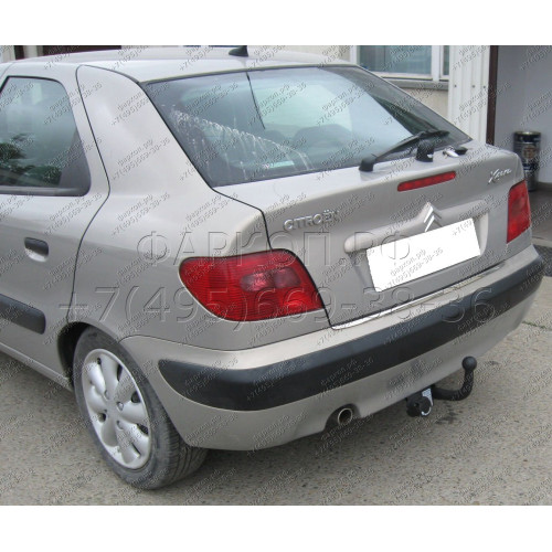 C-127 STEINHOF Фаркоп на Citroen Xsara хетчбек 3/5 дверей 09/1997-2004 без снятия и подрезки бампера. Тип шара: A. Нагрузки: 1300/80 кг, масса фаркопа 17 кг (без электрики в комплекте)