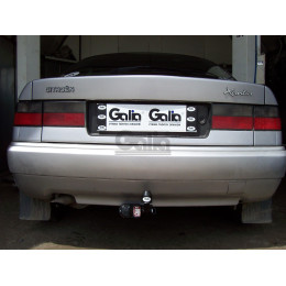 C010C GALIA Полностью оцинкованный фаркоп на Citroen Xantia хетчбек 1993-2001. Тип шара: C (горизонтальный съемный). Невидимый вырез бампера. Нагрузки: 1500/85 к