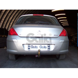C038A GALIA Полностью оцинкованный фаркоп на Citroen C4 седан 2012-2022 (небольшие доработки, без подрезки бампера), Citroen C4 хетчбек 5 дверей 2004-2010, 2010-2018, Citro